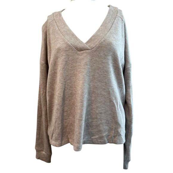 Universal Thread XL V Neck Pullover Sweater Oatmeal Soft Shirt Relaxed Fit NWT - Picture 1 of 4